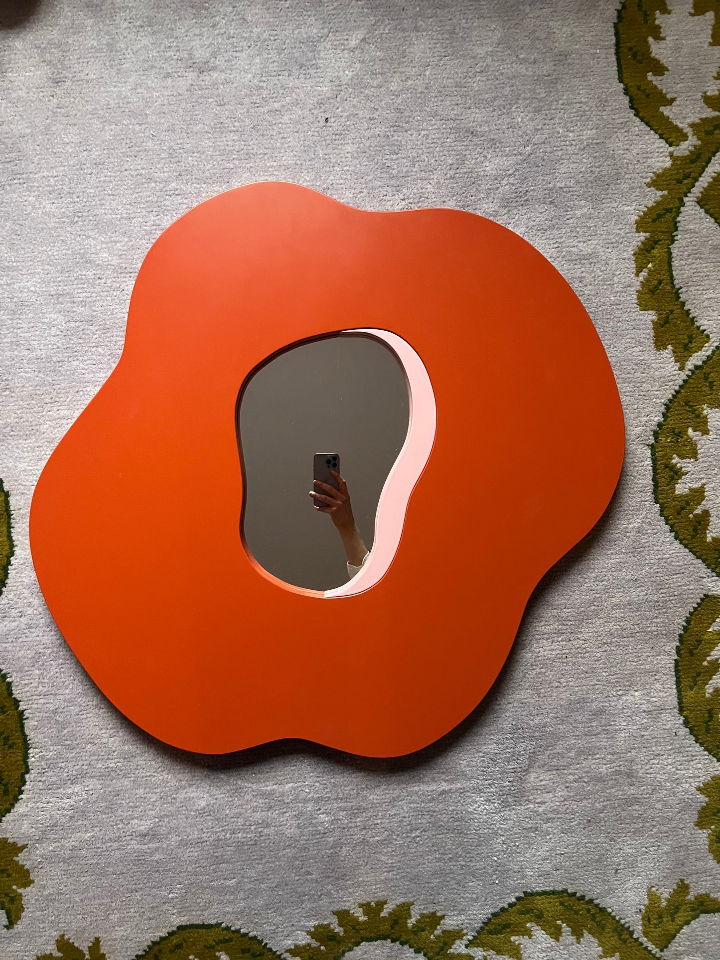 Poppy Mirror, Red/Pink
