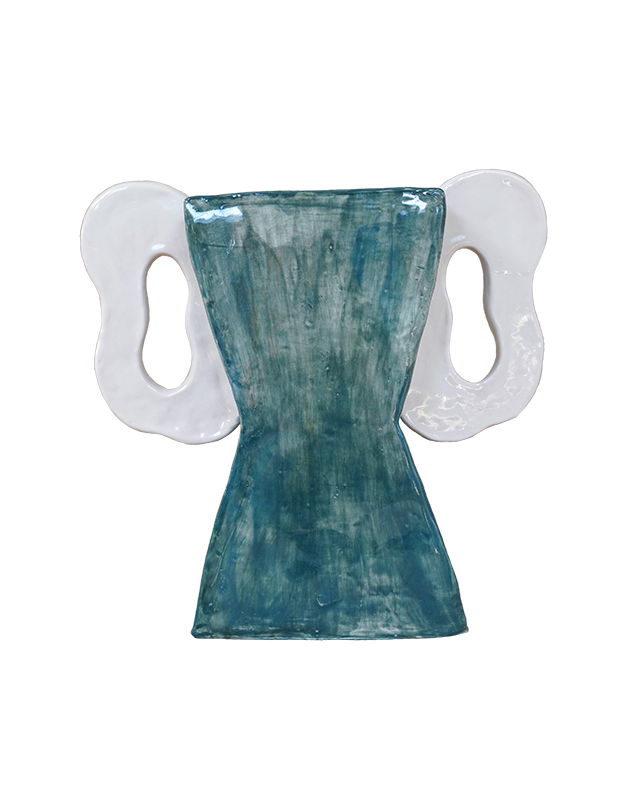 Poppy Vase Petrol - Unique piece